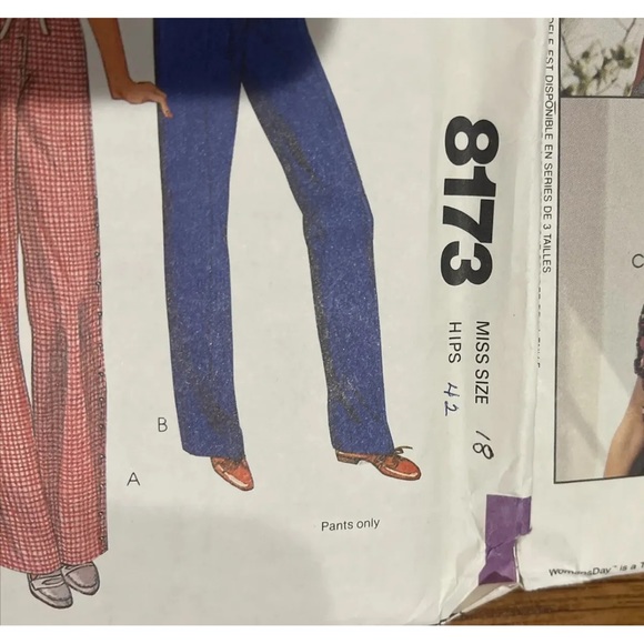 Easy McCall’s Patterns Sizes 16, 18, 20 UNCUT Blouses High Waisted Knee Dress - Picture 6 of 8